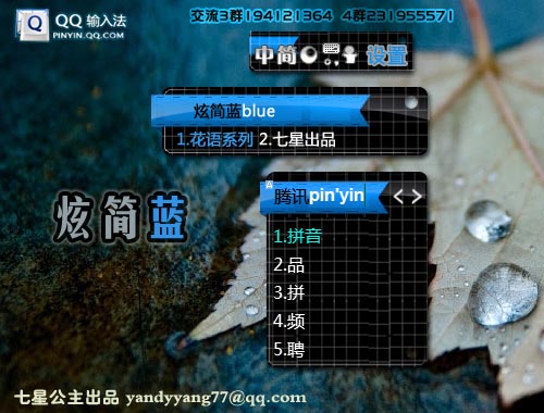 皮肤预览