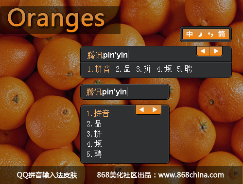 皮肤预览