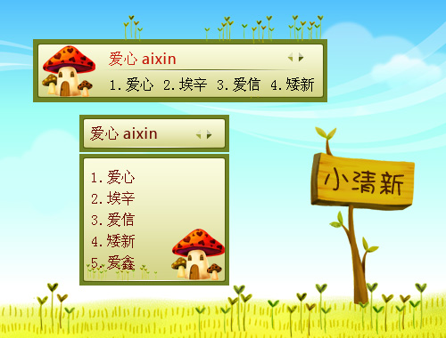 皮肤预览