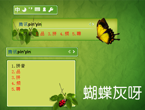 皮肤预览